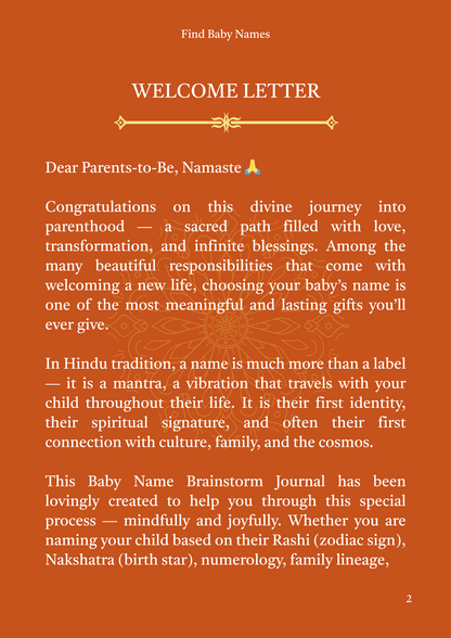 The Naam Sutra: A Sacred Baby Naming E-Book (GET 2000 NAMES FREE)