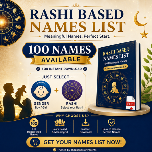 Rashi Based Ready Made List (Instant Download - 100 Names)