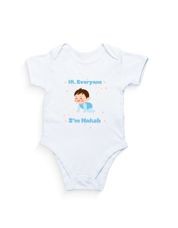 Custom Baby Name Outfit – Name Print Romper