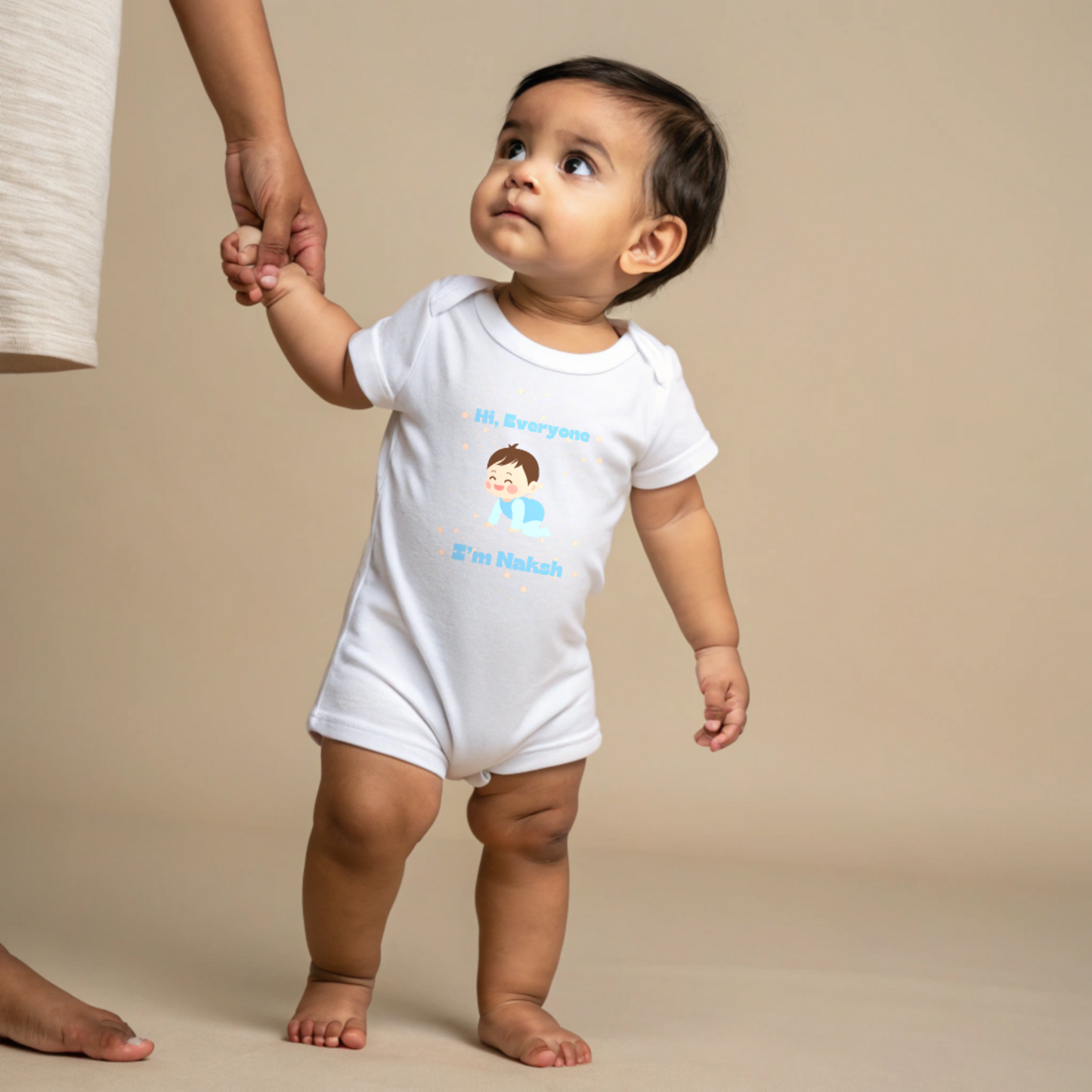 Custom Baby Name Outfit – Name Print Romper